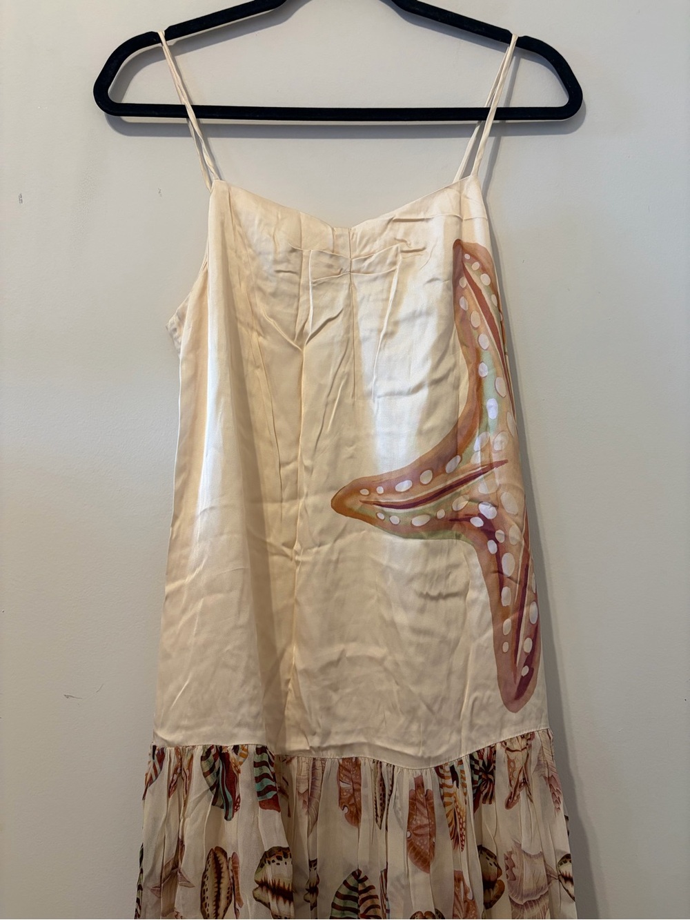 FARM Rio Cream MARINE SHELLS SAND SLEEVELESS MAXI DRESS - Picture 6 of 8
